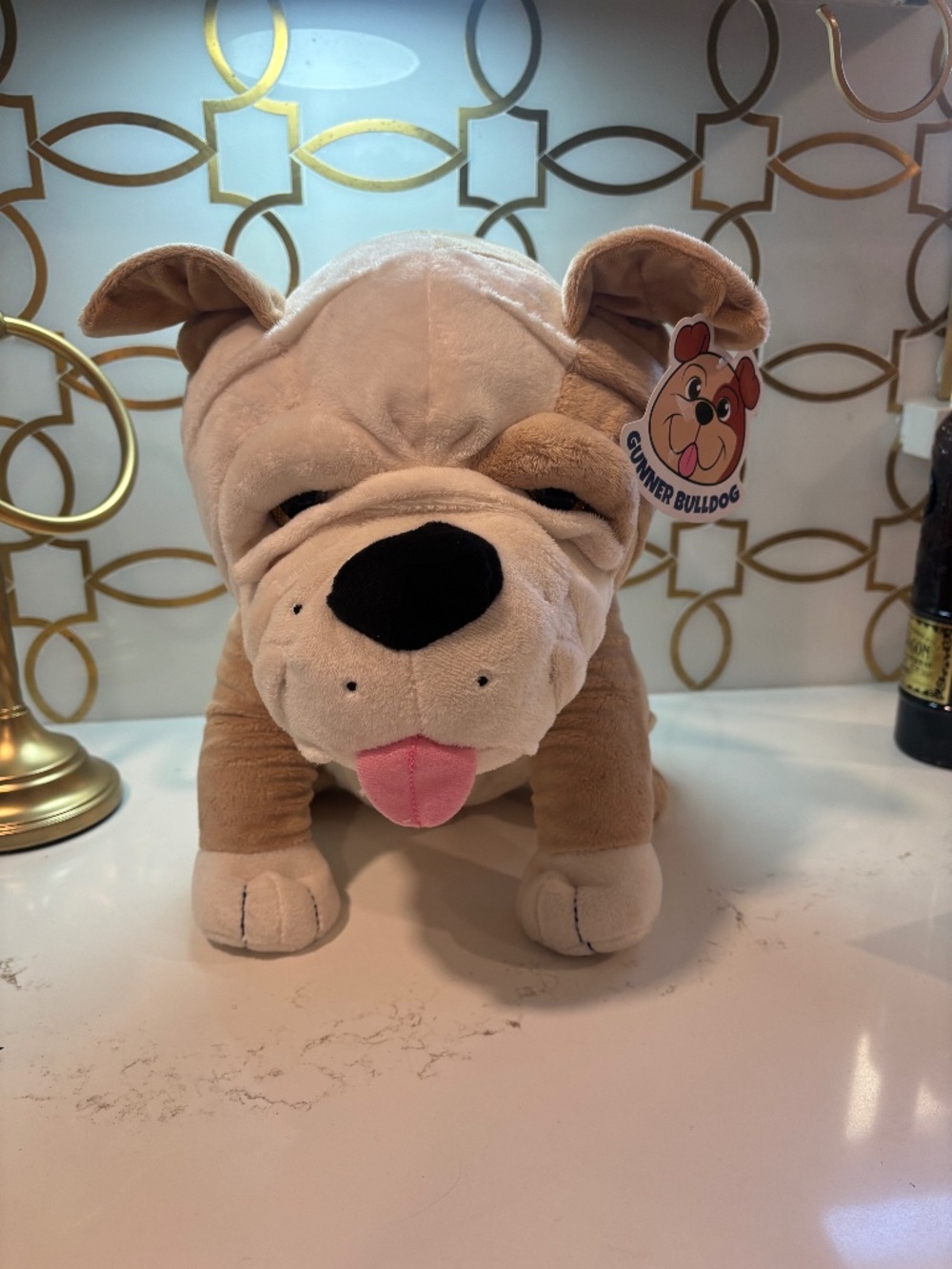 Gunner Bulldog Toy Factory Plush Dog 14" Stuffed Animal Soft Toy with Tag
